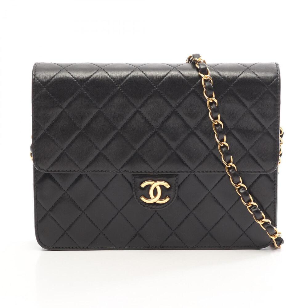 Chanel Matelassé Single Flap Push-Lock Shoulder Bag/Handbag, Lambskin Leather...